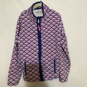 Vineyard Vines Youth Full Zip Jacket Funnel Neck